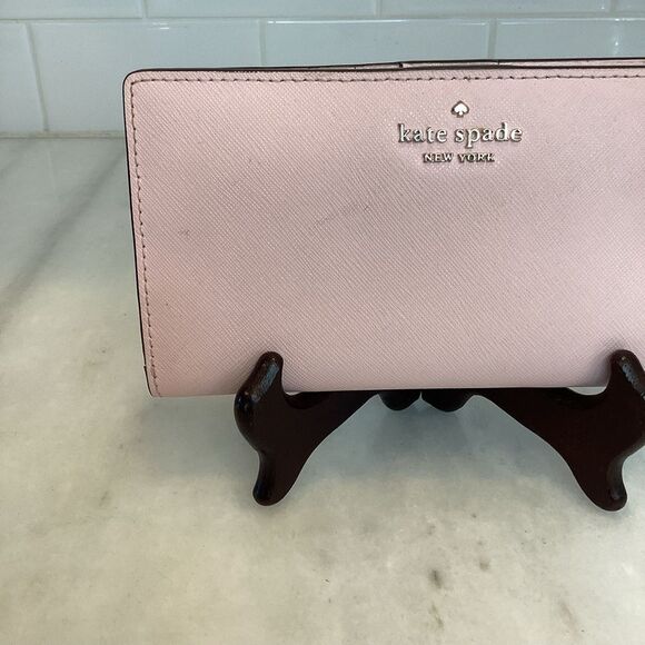 Kate Spade Cross Grain Leather Wallet Sleek Minimalist Design - Picture 2 of 16